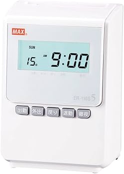 Amazon | マックス タイムレコーダー 1日4回印字 簡易月間集計