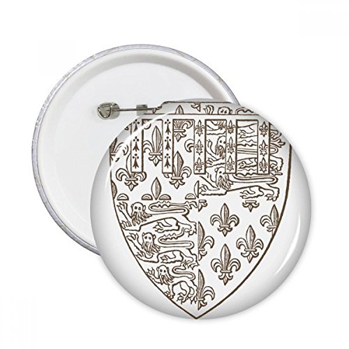 Broches Rondes Badge Lion Baroque, le cadeau idéal pour amateurs d'art et de mode