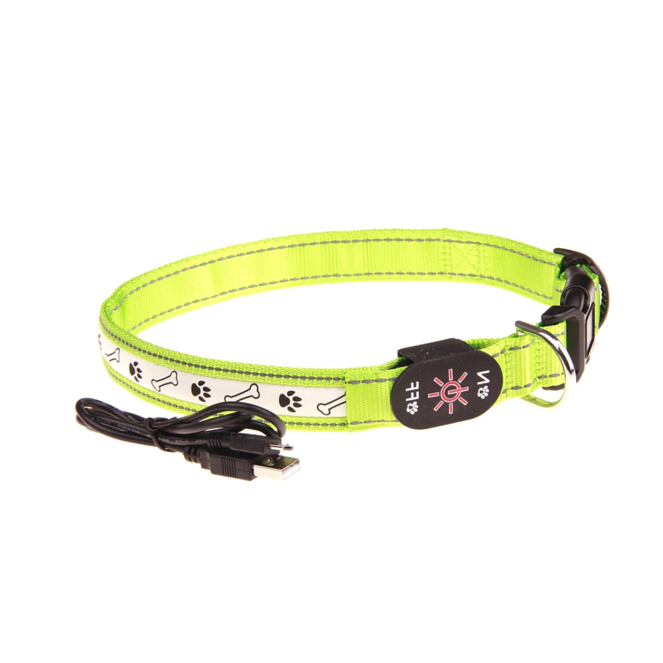 Didiseaon Dawanda Joyas Y Bisutería Collares Y Gargantillas Collares Un Gargantilla De Mascota De Perro Mascota LED Perro Iluminado Circular