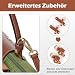 Schultergurt für Longchamp Damen Taschen - Einstellbarer Taschengurt ohne Stanzen von Löchern für Longchamp Mini Bag Straps (Braun)