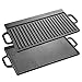 Price comparison product image Velaze Cast Iron Griddle, Grill Pan Griddle Grill with Dual handles, Nonstick Griddle Grill Use On Open Fire & In Oven, Grilling Grill Perfect For meats Steaks Fish And Vegetables