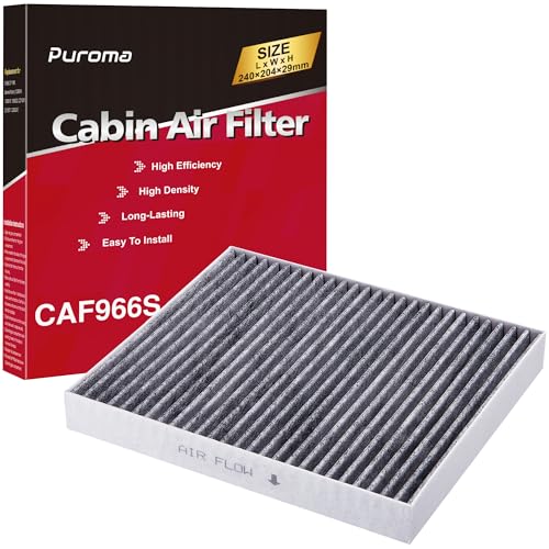 Puroma Cabin Air Filter with Activated Carbon, Replacement for CP966, CF11966, Select Buick Enclave, Encore GX, Envision, Regal, LaCrosse, Cadillac, GMC, Bolt EV, Camaro, Colorado