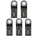 HELEISH 5pcs 35mm en acier au carbone longues dents vu la lame Oscillant Multitool pour Fein Multimaster Bosch Makita Outil accessoire