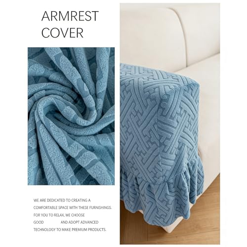 Housse de fauteuil moderne en velours tissu antidérapant extensible