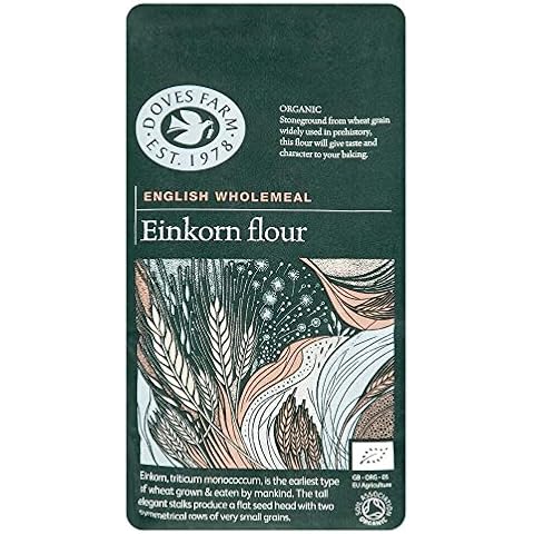 Doves Farm Organic Wholemeal English Einkorn Flour, 1 kg (Pack of 5) Cover