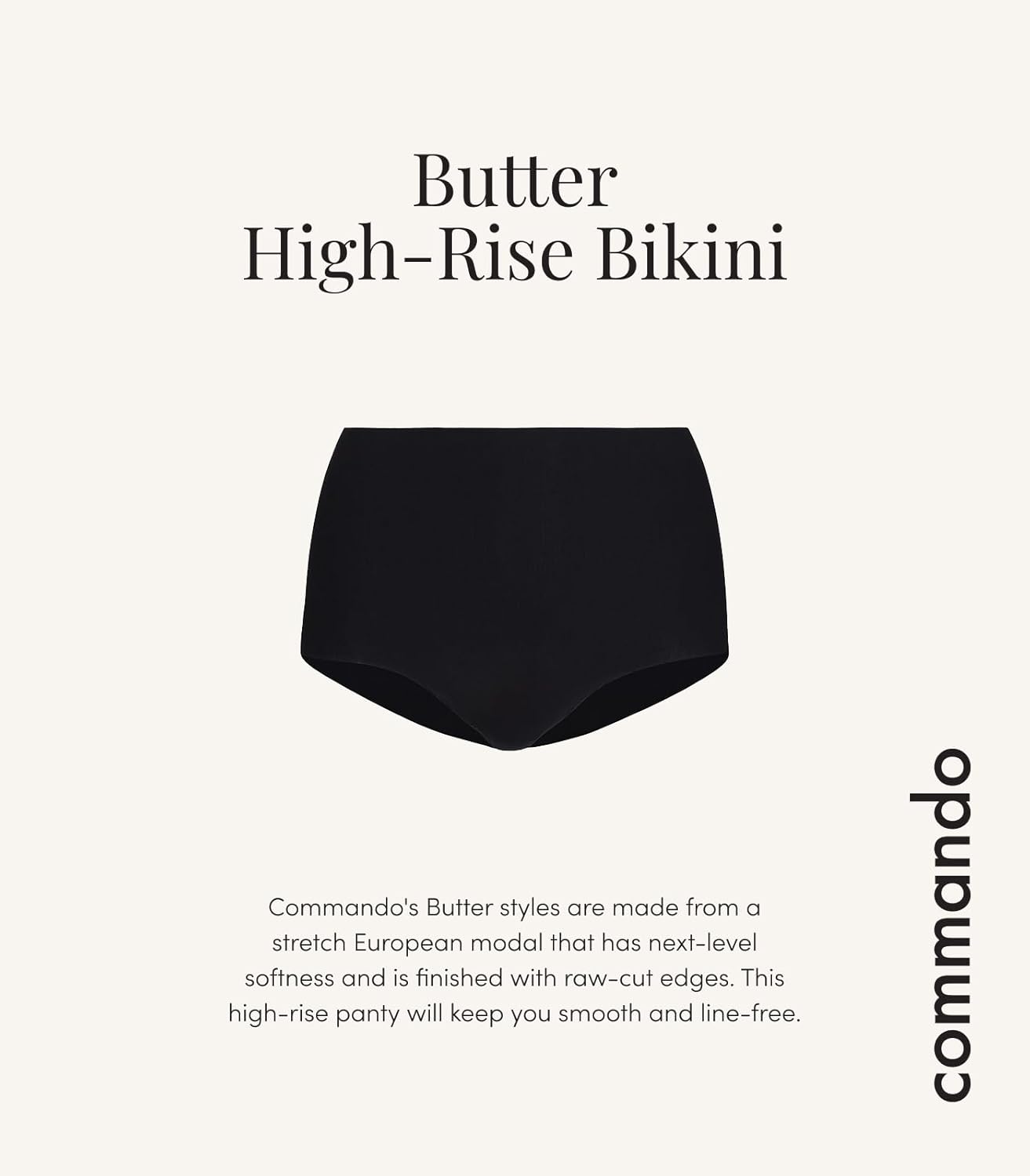 commando Butter High-Rise Bikini | High-Waist Seamless Panty in Exclusive Butter™ Fabric | Ultra-Soft, Invisible Comfort - Image 4