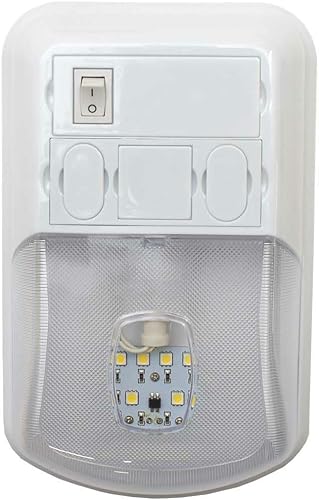 Miniatura 2 de StarLights BL-3002 - Lámpara de techo LED para barco, color blanco, 8 12 x 5 14 pulgadas