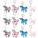 Produktbild QearFun Personalisierte Einhorn Schlüsselanhänger für Frauen Flippy Sequin Rainbow Schlüsselanhänger Frauen Handtasche Anhänger Geschenke für Kinder, Mädchen Party Tasche Füllstoffe