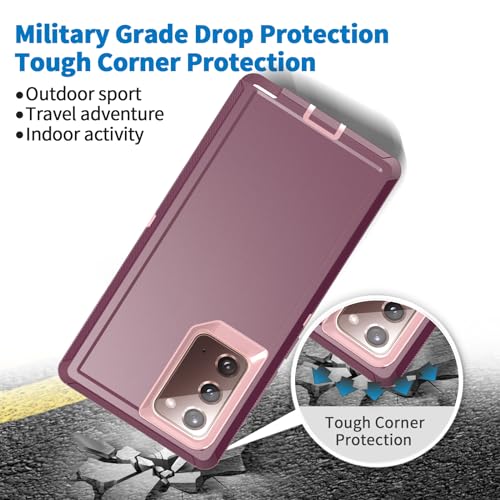 Coque Samsung Note 20 5G antichoc violette robuste anti-casse