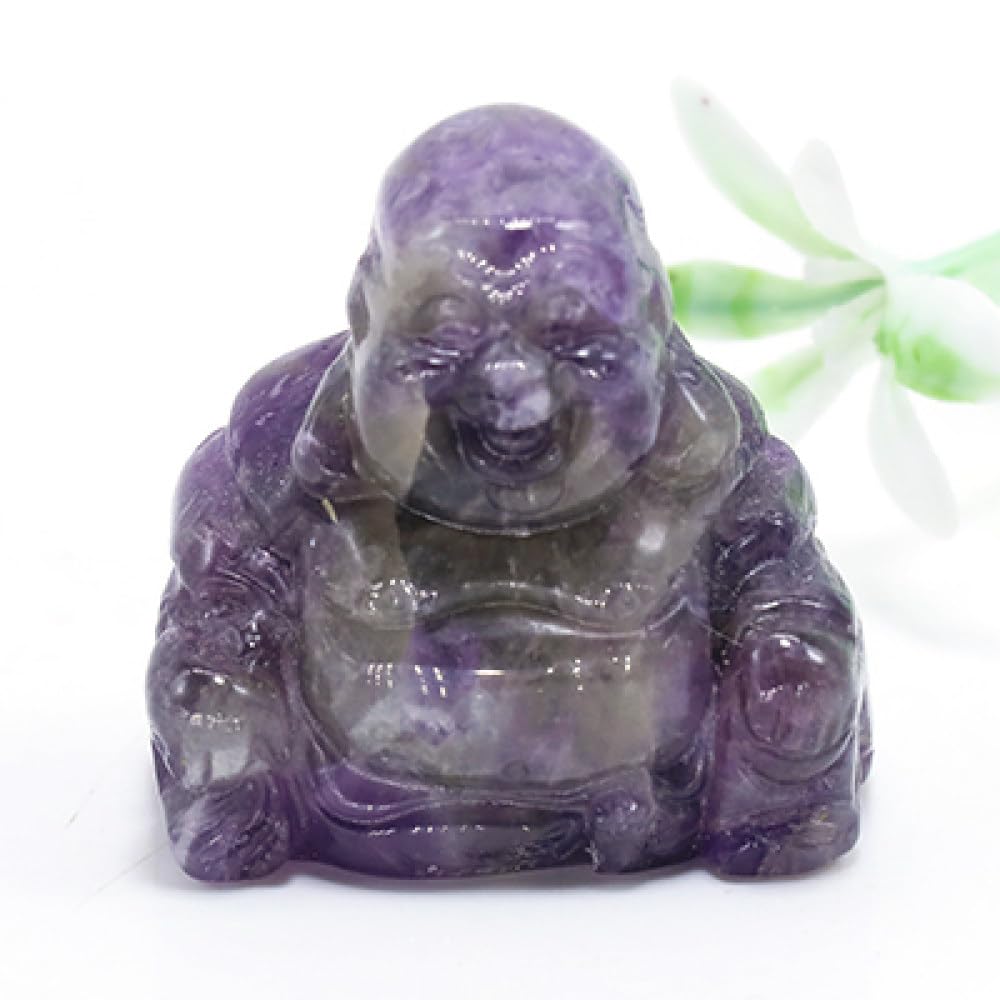 Statue de Bouddha en améthyste, le cadeau parfait en cristal