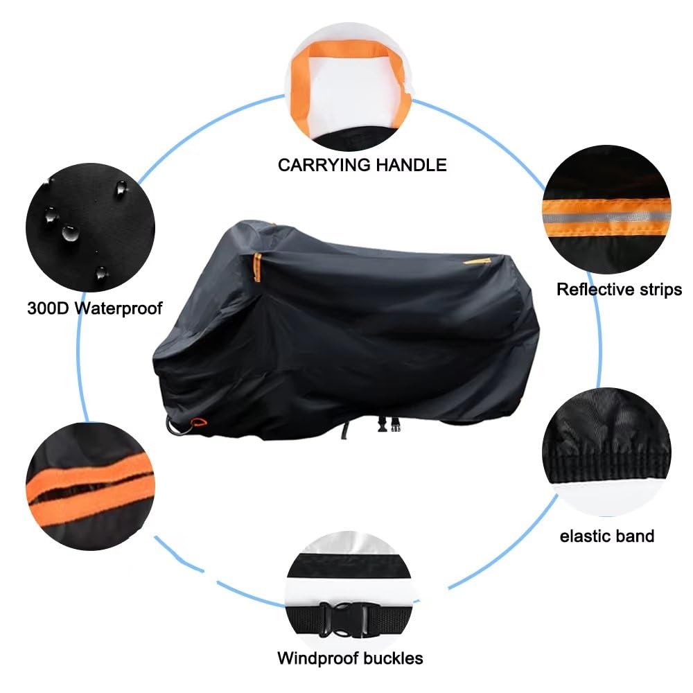 Funda Impermeable Motocicleta para NMAX155 NMAX125 NMAX150 Funda De Motocicleta, Protección Impermeable para Exteriores Y Protegida contra El Polvo