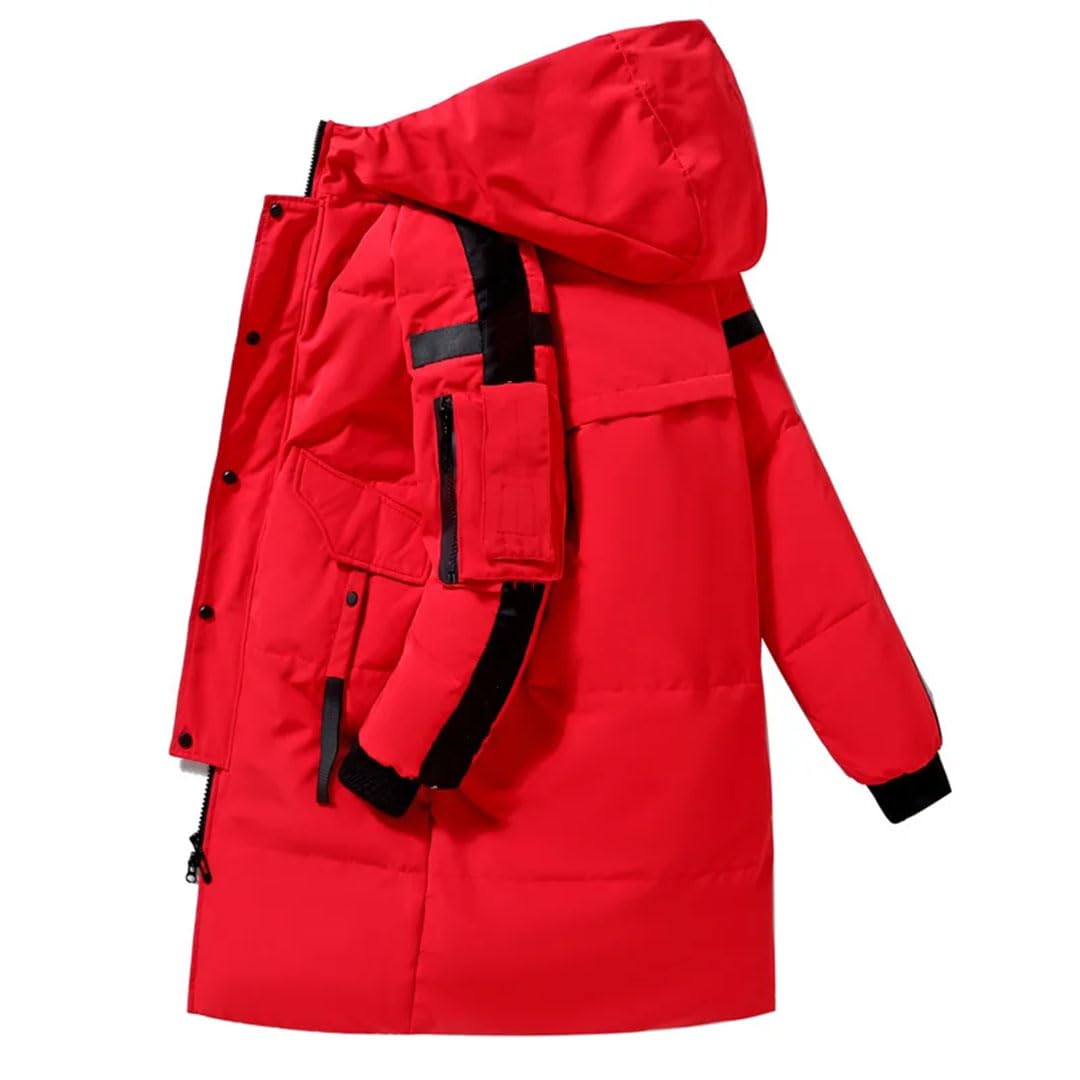 Vogrtcc Piumino Da Uomo Con Cappuccio Lungo E Parka