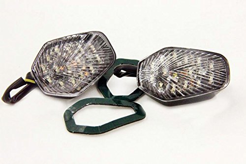 HASkulle Clear Led Turn Signal Lights for Suzuki GSXR 600 750 1000 2001 2002 2003 2004