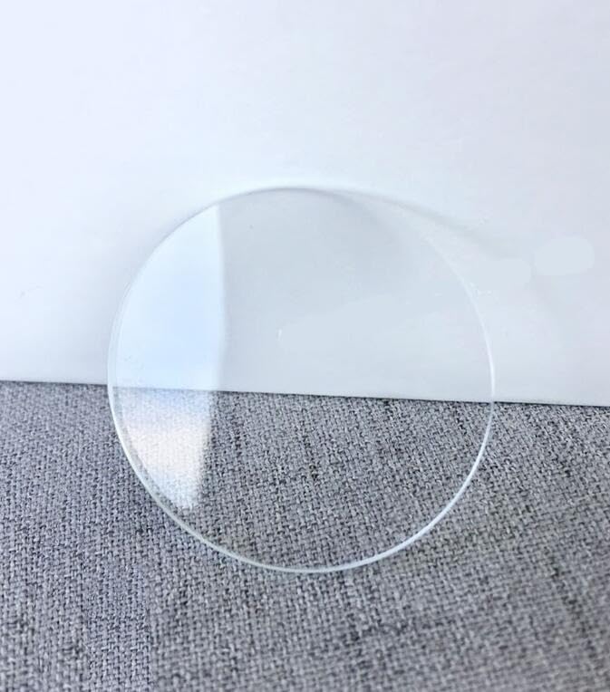 JUMELA Doppia Cupola Convessa Vetro Minerale for Orologio a Doppia Cupola Spessore 1,2 mm Cristallo Rotondo Diametro 38 mm-45 mm Len Curvo for Riparazione Orologi 1 Pezzo (Size : 45mm)