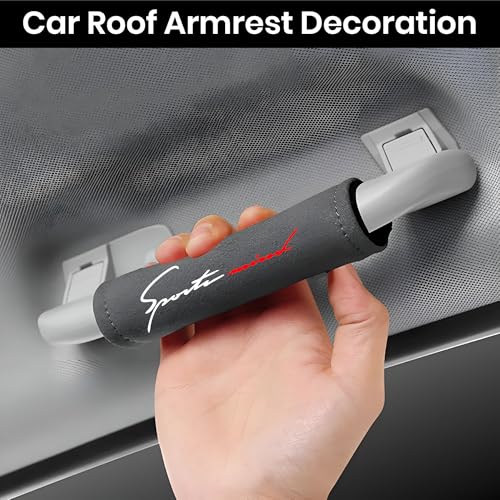 Image of Black Car Handle Roof Cover Grab Handle Roof Cover for car Luggage Compartment Lightweight Pack of 2