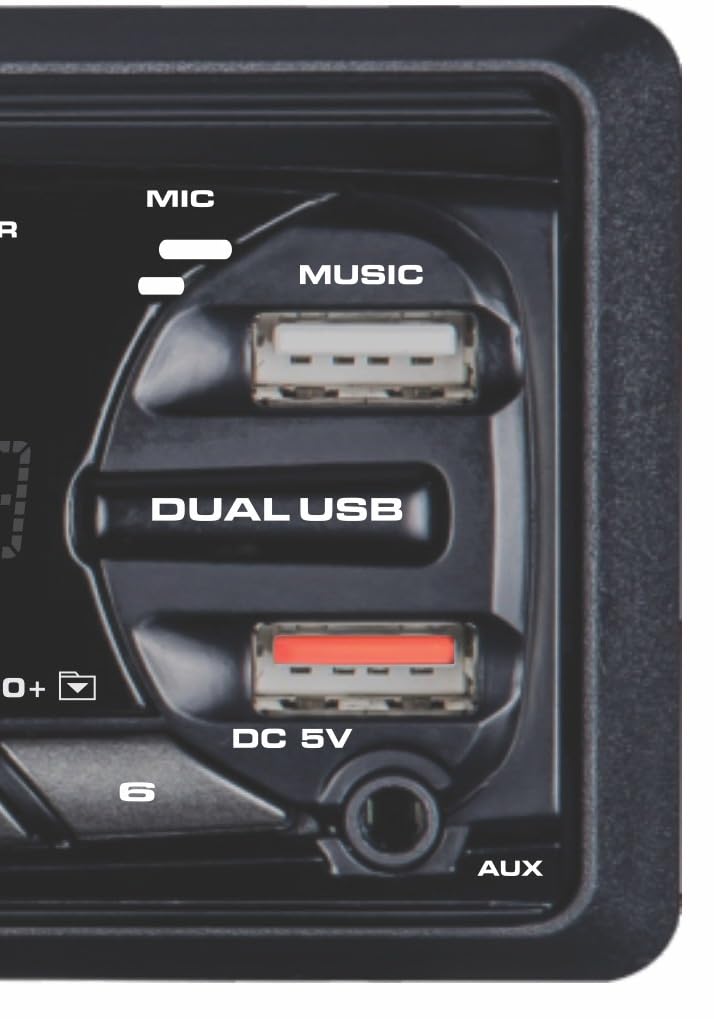 Majestic DAB 445 BT - Autoradio RDS FM stereo/DAB+ PLL, Bluetooth, Doppio USB, Ingressi SD/AUX-IN, Frontalino estraibile, Telecomando, 180W (45W x 4ch), Nero