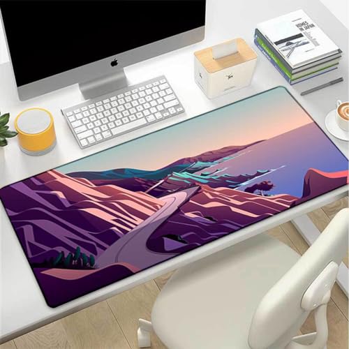 ���G�сA�Q�[���p�}�E�X�p�b�h XL (11.8 x 31.5�C���`)�A�g����^�}�E�X�}�b�g �f�X�N�p�b�h�A�X�e�b�`�G�b�W �A����~�߃S���x�[�X�A�L�[�{�[�h�p�b�h (80cm x 30cm) (8)