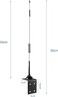 Vista 3 de Antena de base magnética celular de 9dBi para exteriores de alto alcance 4G LTE compatible con Spypoint Link Micro EVO Solar Hunting Wildlife Game