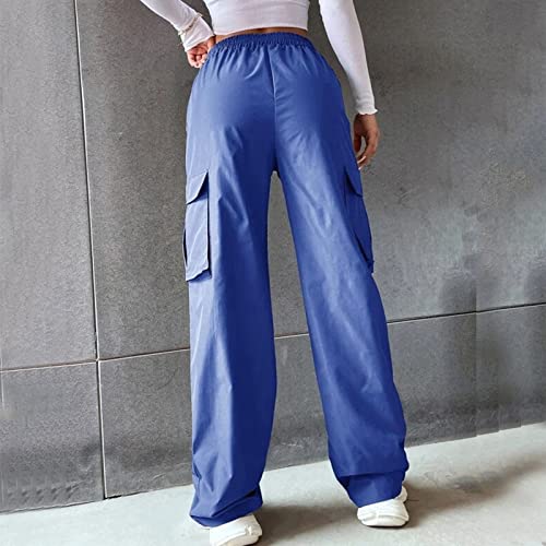 Women's Street Style High Waisted Pocket Wide Leg Work Dressy Casual Loose Fit4