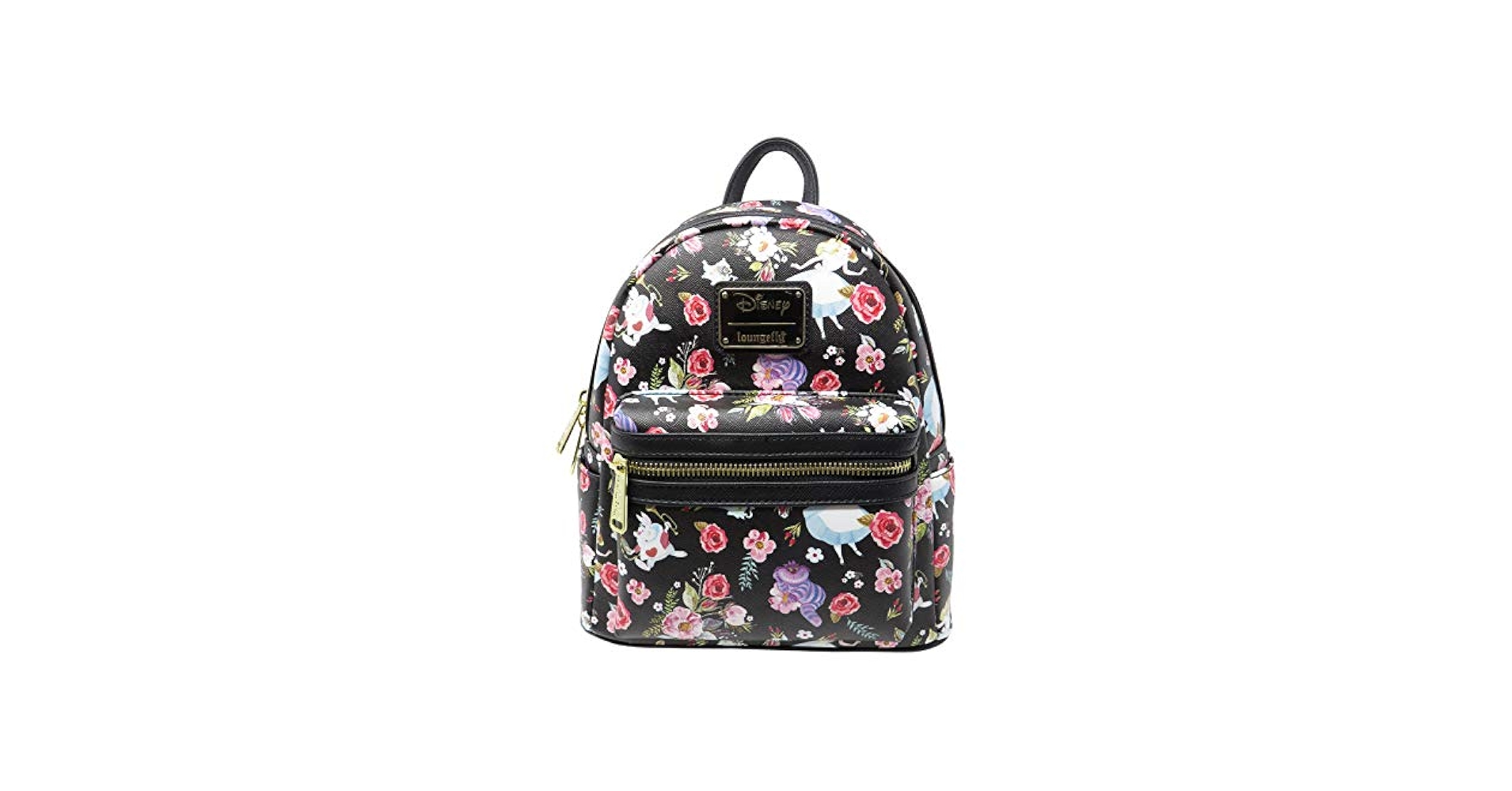 Disney x Loungefly アリス総柄 リュック・バックパック Loungefly X Disney Alice In Wonderland Allover Print Mini