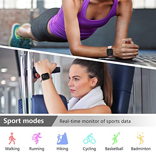 Bingofit 1.54" Full Touch Screen Smart Watch, Waterproof Activity Tracker Sport Watch with Heart Rate Blood Pressure Monitor, Step Calorie Sleep Tracker Fitness Watch Men Women for Android & iOS Phone