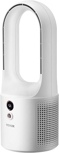 VEVOR Ventilador de escritorio sin aspas, ventilador de escritorio portátil de 12.99 pulgadas, ventilador de torre pequeña de enfriamiento