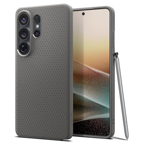 Image of Spigen for Galaxy S26 Ultra Case, Liquid Air [No Magnet Ring] [Military-Grade Protection] - Marble Gray