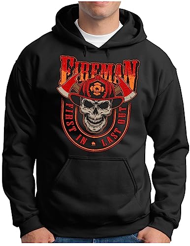 Sweat à capuche homme OM3 Firefighter le cadeau idéal pour pompier