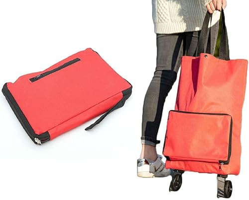 Bolsa de compras mejorada con ruedas, bolsa de equipaje de mano, bolsas de compras reutilizables, bolsa de viaje, bolsa de lona