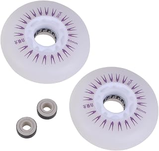 INOOMP 2 Pcs Glow Accessories Skate Accessories Replacement Roller Wheels Light up Roller Wheels An Fittings Roller Skating Shoes Accessory Roller Skating Wheel Pulley Wheel Pulley LED