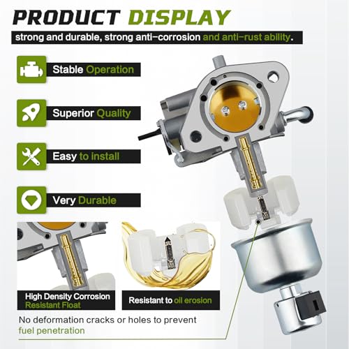 Image of 1685321-S Carburetor for Kohler 7000 Series Engines 24HP 22HP 26HP 23HP 25HP KT725 KT730 KT735 KT740 KT745 3285361S 3285347S with Air filter&Fuel pump