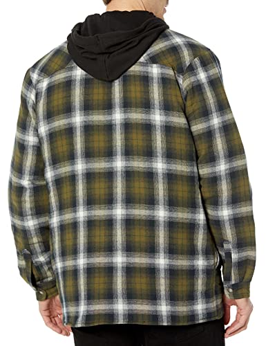 Dickies Men's Relaxed Fleece Hooded Flannel Shirt Jacket2
