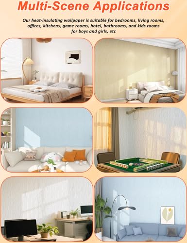 Papel Pintado Autoadhesivo Lino 3D Paneles de Pared Espuma XPE Impermeable para Techo 8
