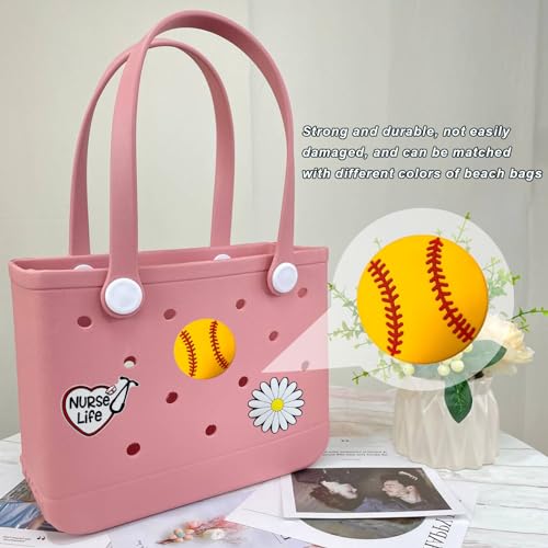 Image of Lckaey Rubber Beach Bag Accessories-PVC Rubber Totes organizer Sport Charms- for Purse Bogg Inserts