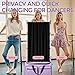 Privacy Curtain for Dance Bag, 57 x 31.9 Inches Thickened Portable Dance Changing Room Curtain Portable Privacy Screen for Dancer Competition Backstage Garment Bag Accessories（Not Included Bag & Rack）