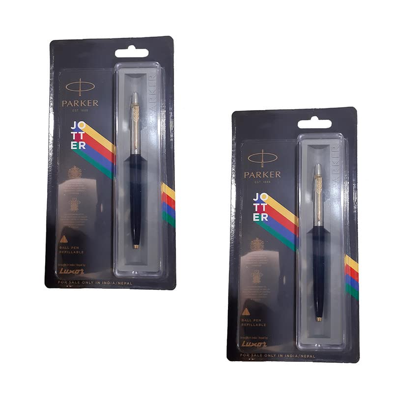 ParkerJotter Standard GT Ballpoint Pen Black (Pack of 2)
