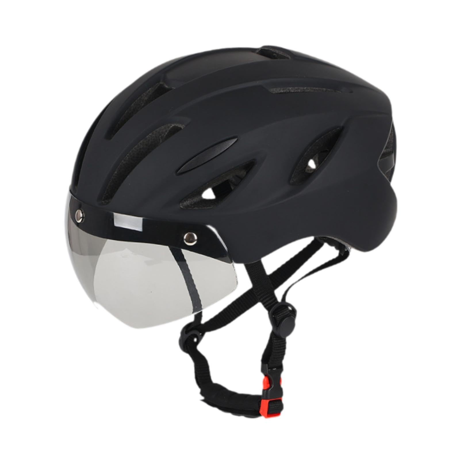 Bike Helmet Bike Hat Adjustable Cycling Helmet for Road Bike Outdoor Cycling Black-picture-10