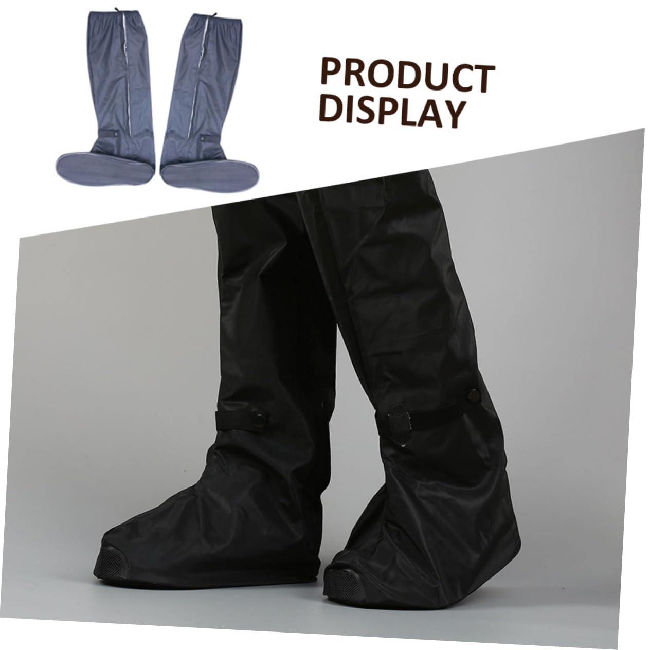 Fundas Protectoras para Zapatos Impermeables Negras Talla L