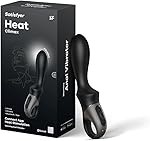 Satisfyer, vibrador anal con Bluetooth, Heat Climax Connect App, 20,5 cm, con app, con función de calor, de silicona