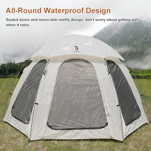 Carpa Domo para Camping 4-6 Personas 10x10 FT con Mosquitero miniatura 3