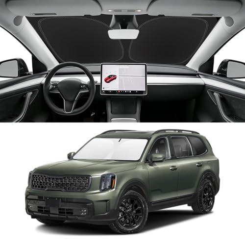 Image of Custom Fit Windshield Sun Shade for Kia Telluride 2020-2025,2027