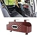 ElevateIQ Car Back Seat Organizer Plastic with Cup Holder, Multifunctional Storage Box, Headrest Tissue Box Cover for Car Travel Accessories (Brown)