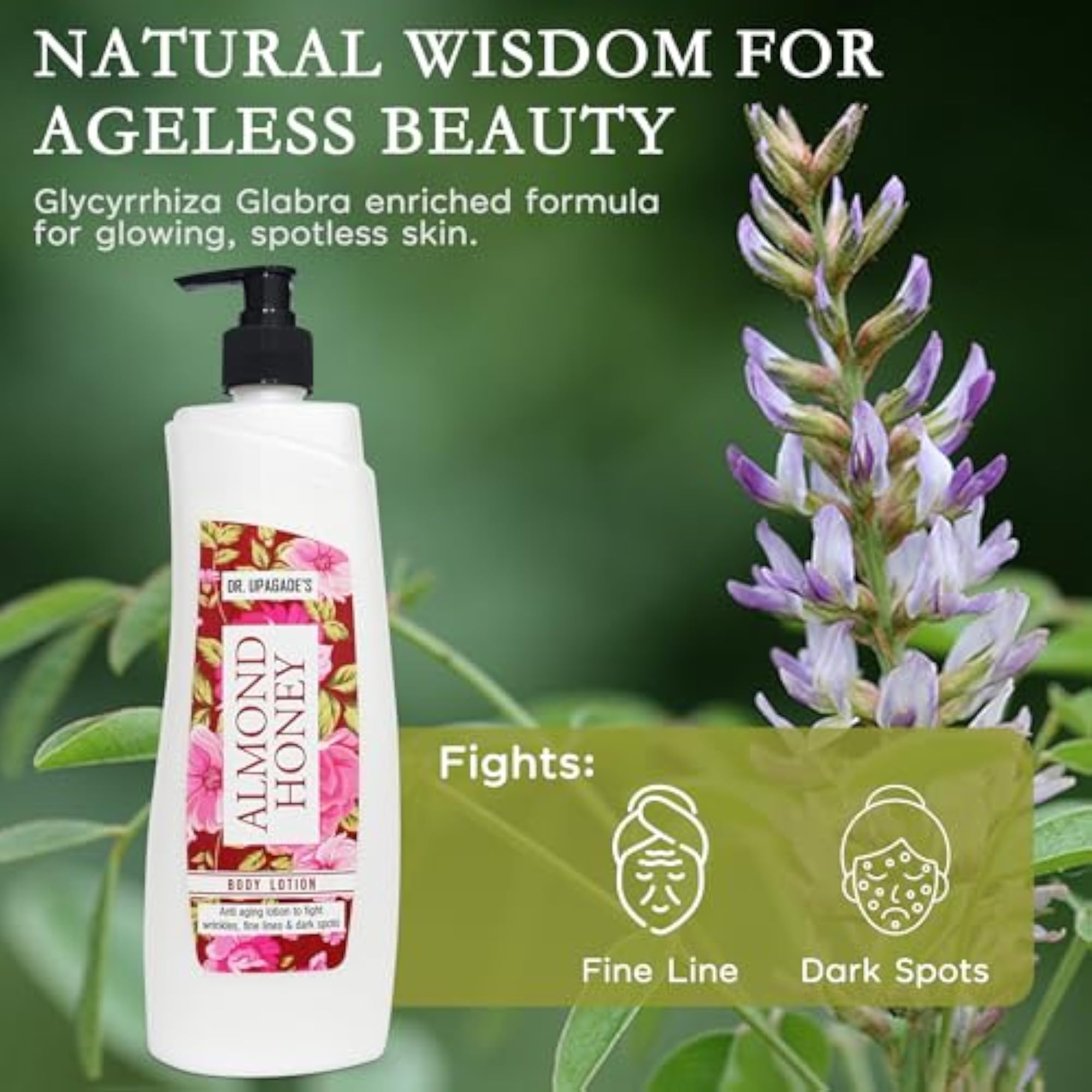 UPAGADE'S Almond Honey Body Lotion, Ayurvedic Moisturizing