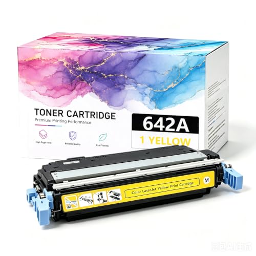 Toner 642A Jaune CP4005 Remplacement Riches Couleurs 7500 Pages