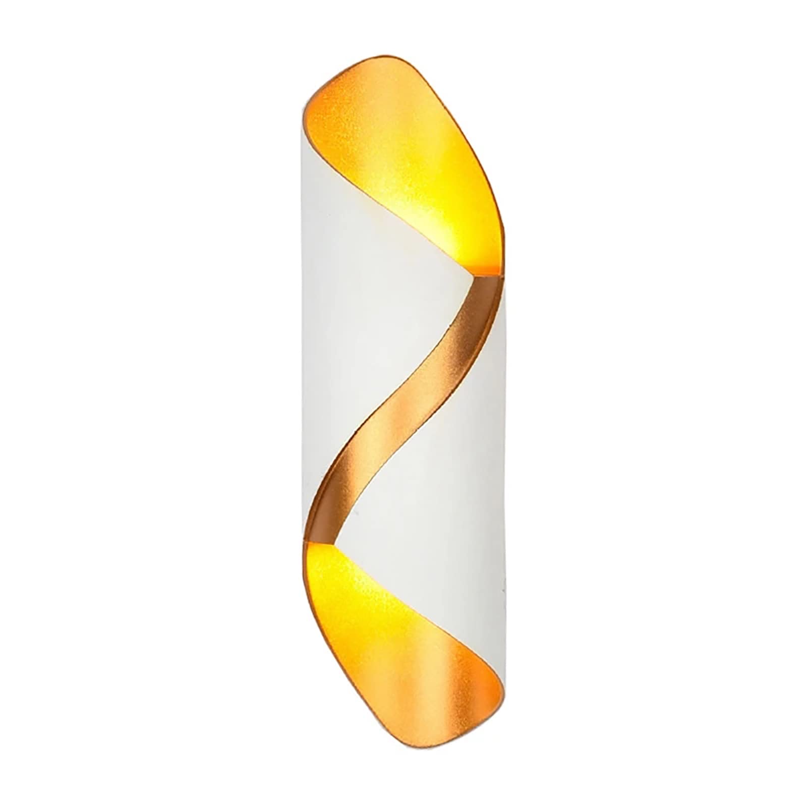 Spiralne oświetlenie kinkietowe LED, 10W wtykowe oprawy oświetleniowe naścienne, ciepła biel 3000K Led w górę i w dół na ganku Kinkiet do salonu Sypialnia Przedpokój Schody Łazienka