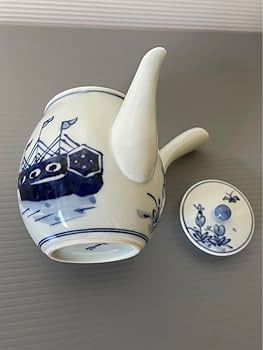 青花 しん窯 南蛮人 ゴブレット5客 小皿5客 合計10客 青花 しん窯 南蛮