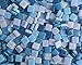 MOSAIKO Blue Mix 300g (10.5oz) - Mosaic Glass Tiles for Crafts - Premium Quality Stained Square Pieces 1cm x 1cm (3/8 inch) - Perfect for Home Decor, DIY Crafts, Pixel Art, Kid Play, Adult Hobbies