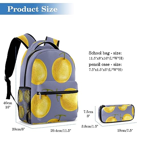 Sac à dos jaune cantaloup multicolore ado fille garçon et voyage