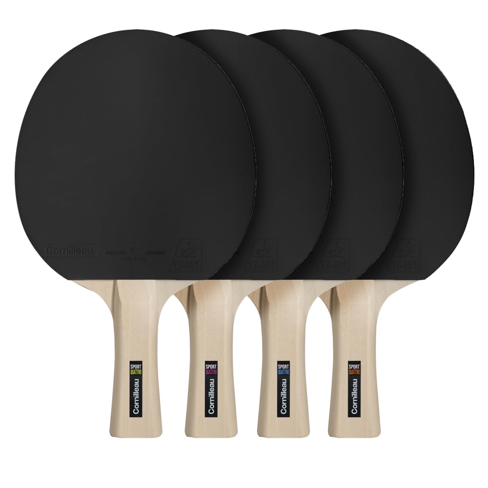 Cornilleau Raquette de Tennis de Table Sport Pack Quattro Noir