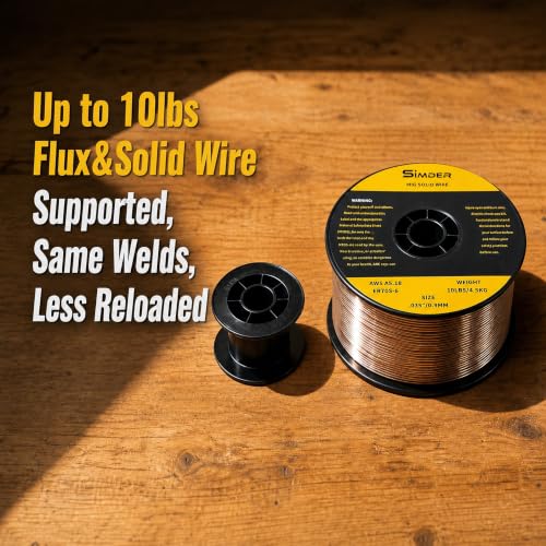 Image of SSimder 5 in 1 Multiprocess Pulse MIG Welder, 140A for Home Garage DIY